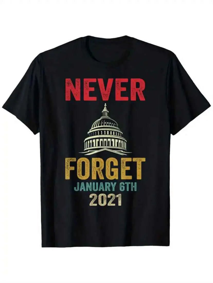 Black 'Never Forget January 6th 2021' Men's T-Shirt - Grab Them By The Midterms