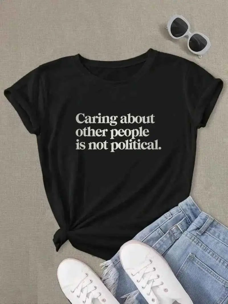Caring about people is not political - Political T-Shirt Unisex - Grab Them By The Midterms