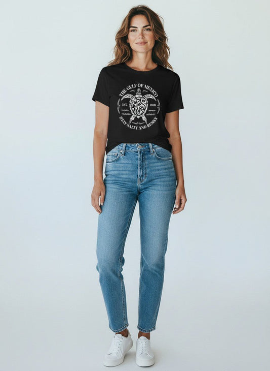 Gulf of Mexico Protest shirt Black Unisex T-Shirt 'The Gulf Of Mexico Est 1550, Stay Salty & Resist' - Grab Them By The Midterms